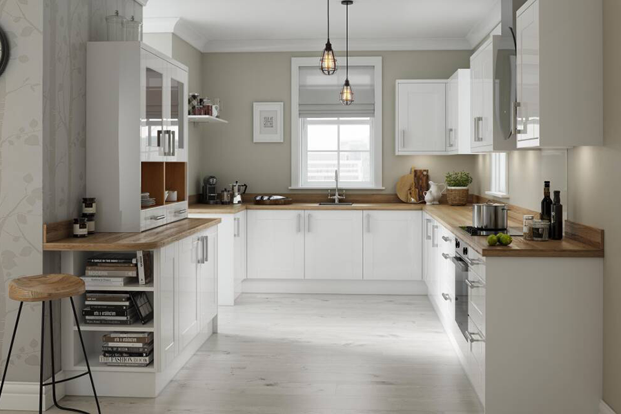 U-Shape Kitchen example 2